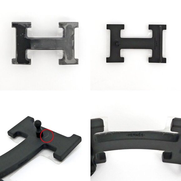 Hermes Knit Belt Sprint M Monochrome H Buckle Blue Black Man